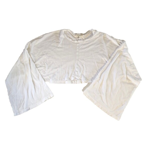 Project Social  T  Urban Outfitters Wide Sleeves Relaxed Cropped White Small - Picture 2 of 12